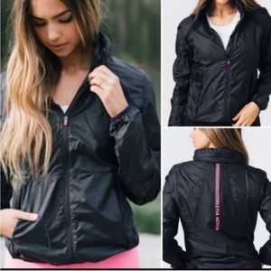 Zyia Black Trainer Jacket w/Hood size M -NWT
